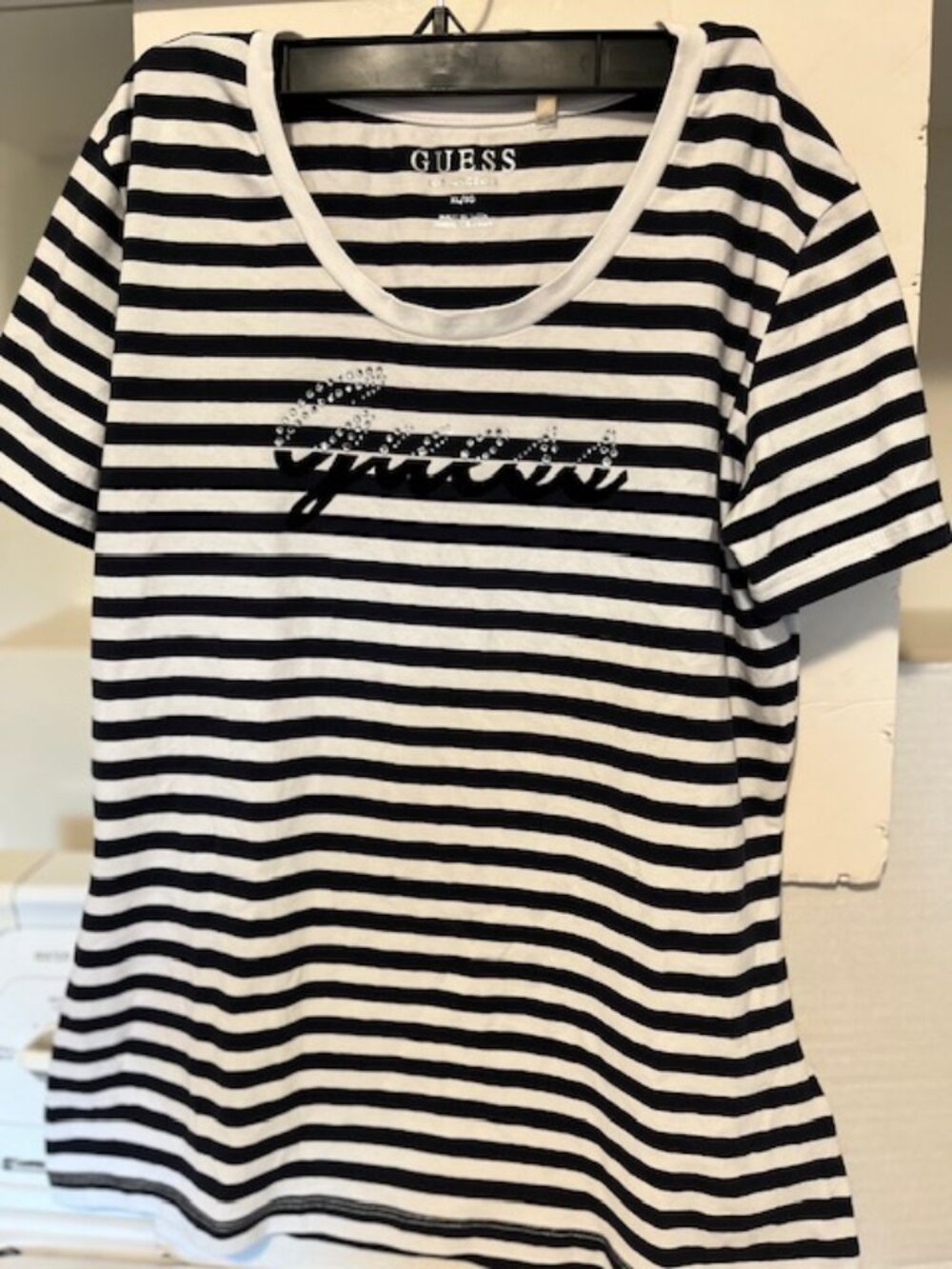 Guess Los Angeles striped t-shirt.